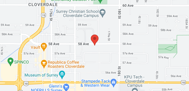 map of 17872 58 AVENUE
